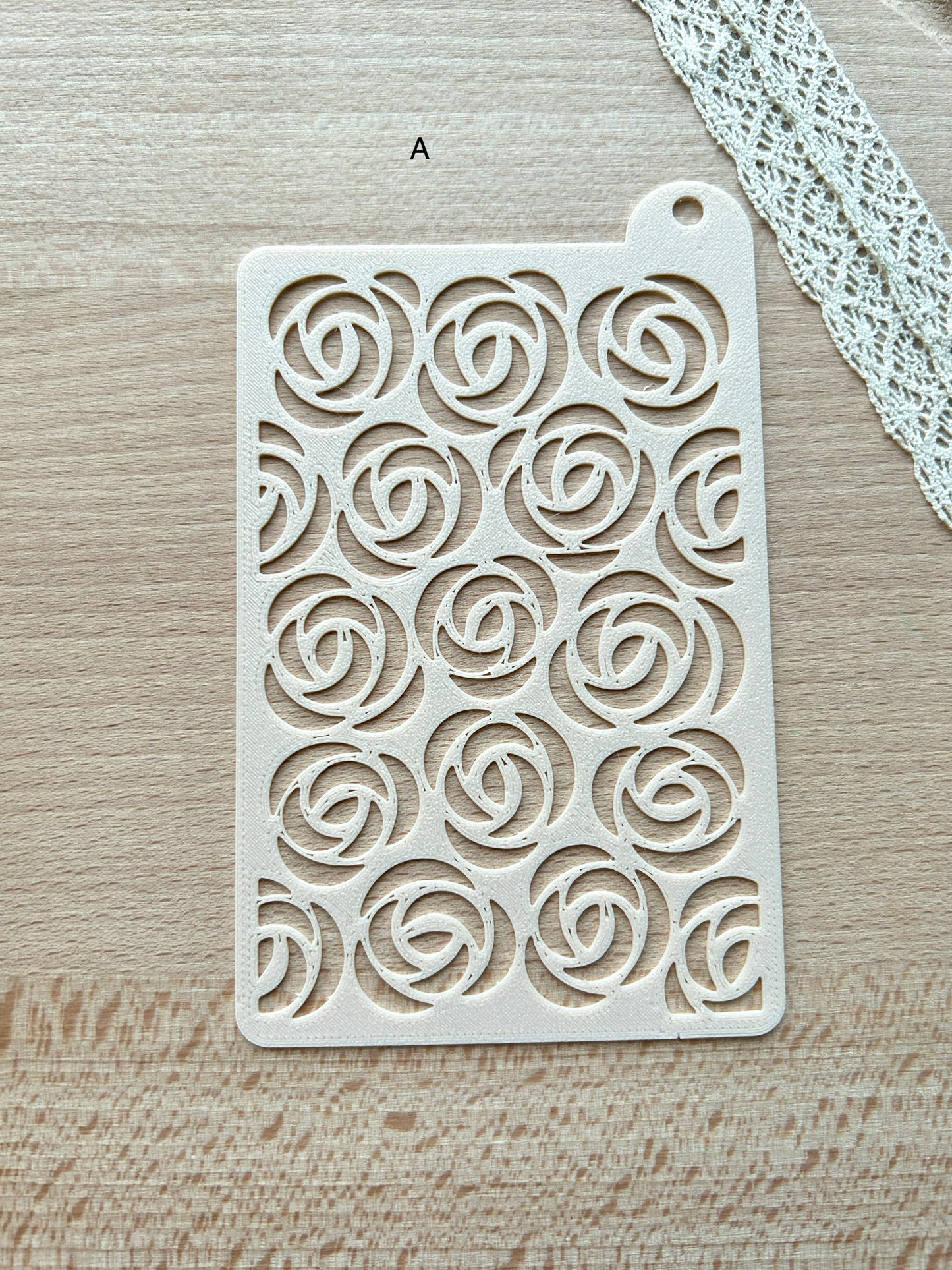 Texture stencils for polymer clay, Pattern stencil