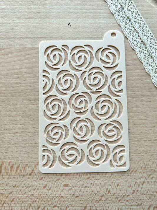 Texture stencils for polymer clay, Pattern stencil
