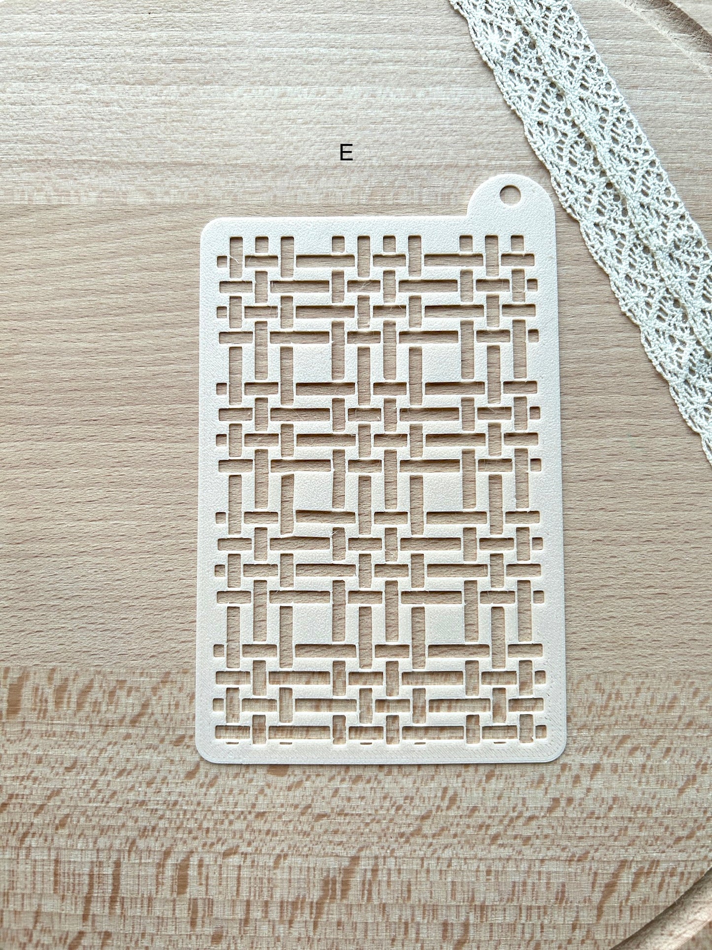 Texture stencils for polymer clay, Pattern stencil