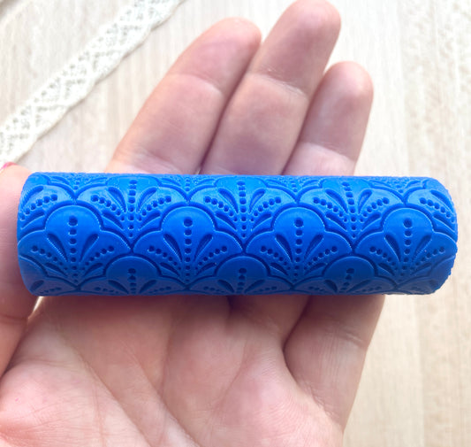Art deco texture roller, Pattern roller for polymer clay