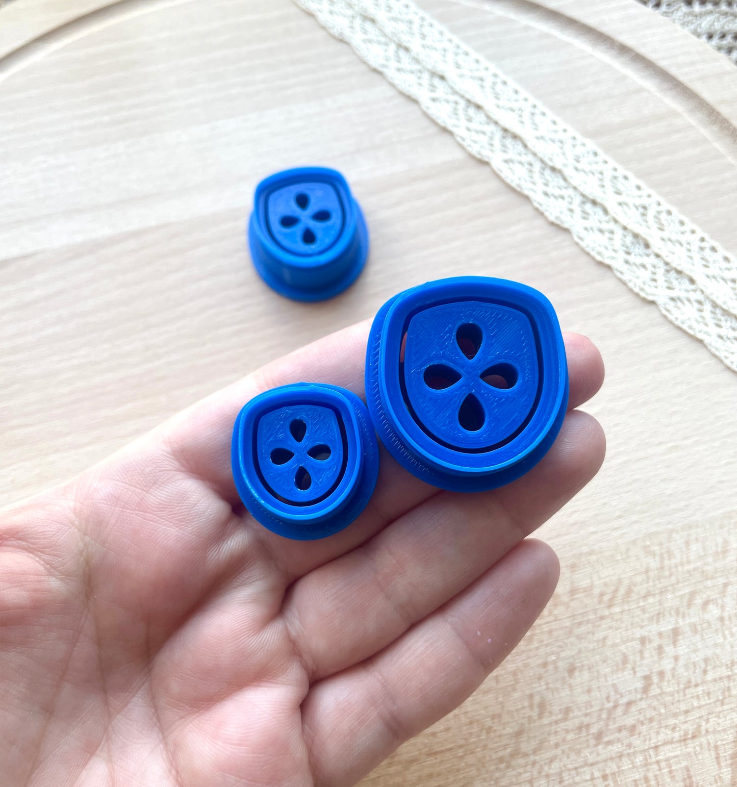 Boho petals earring clay cutter, Polymer clay cutter