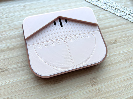 Earring drill guide with dust collector box for polymer clay earrings, Polymer clay tools