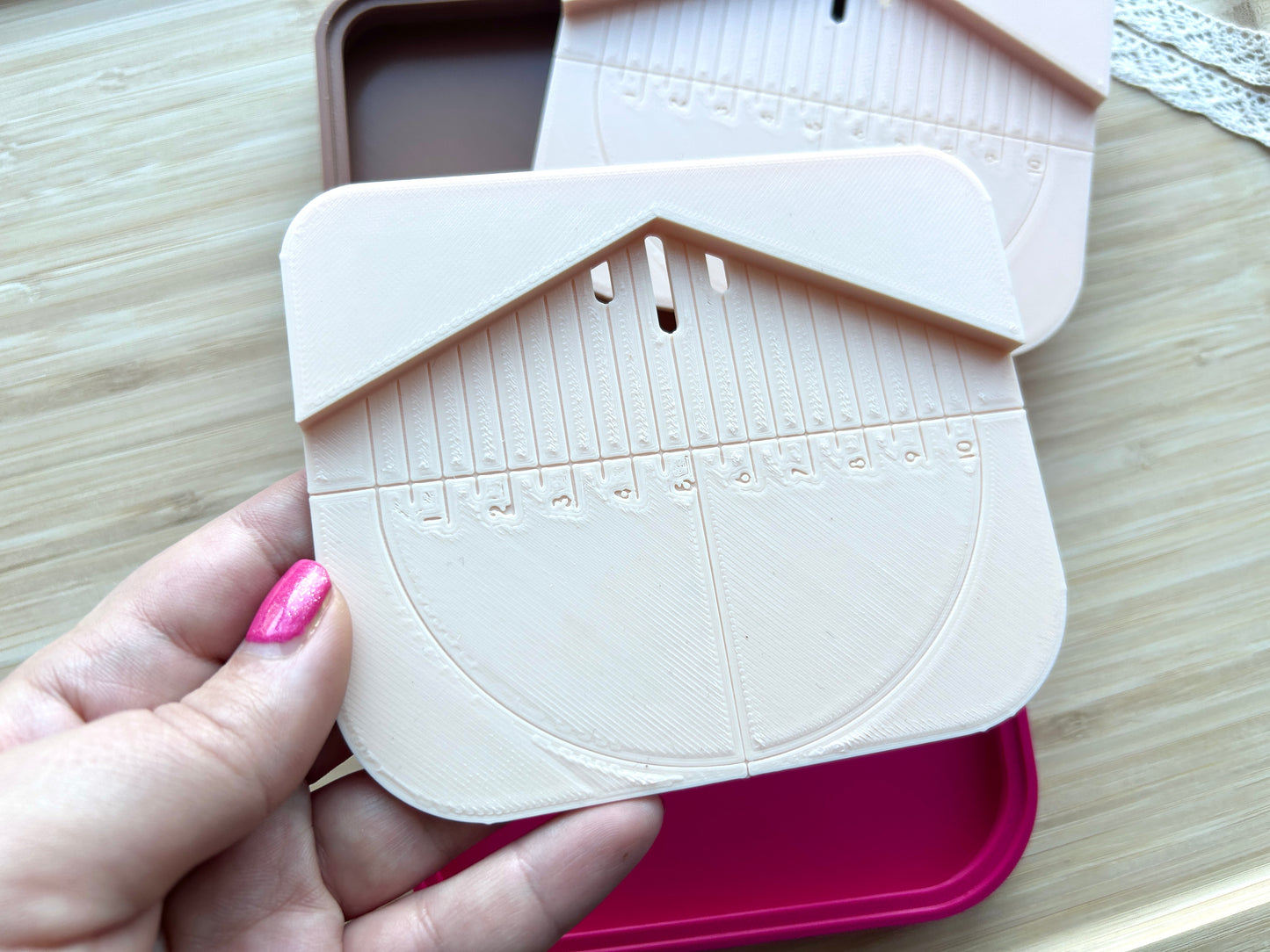 Earring drill guide with dust collector box for polymer clay earrings, Polymer clay tools