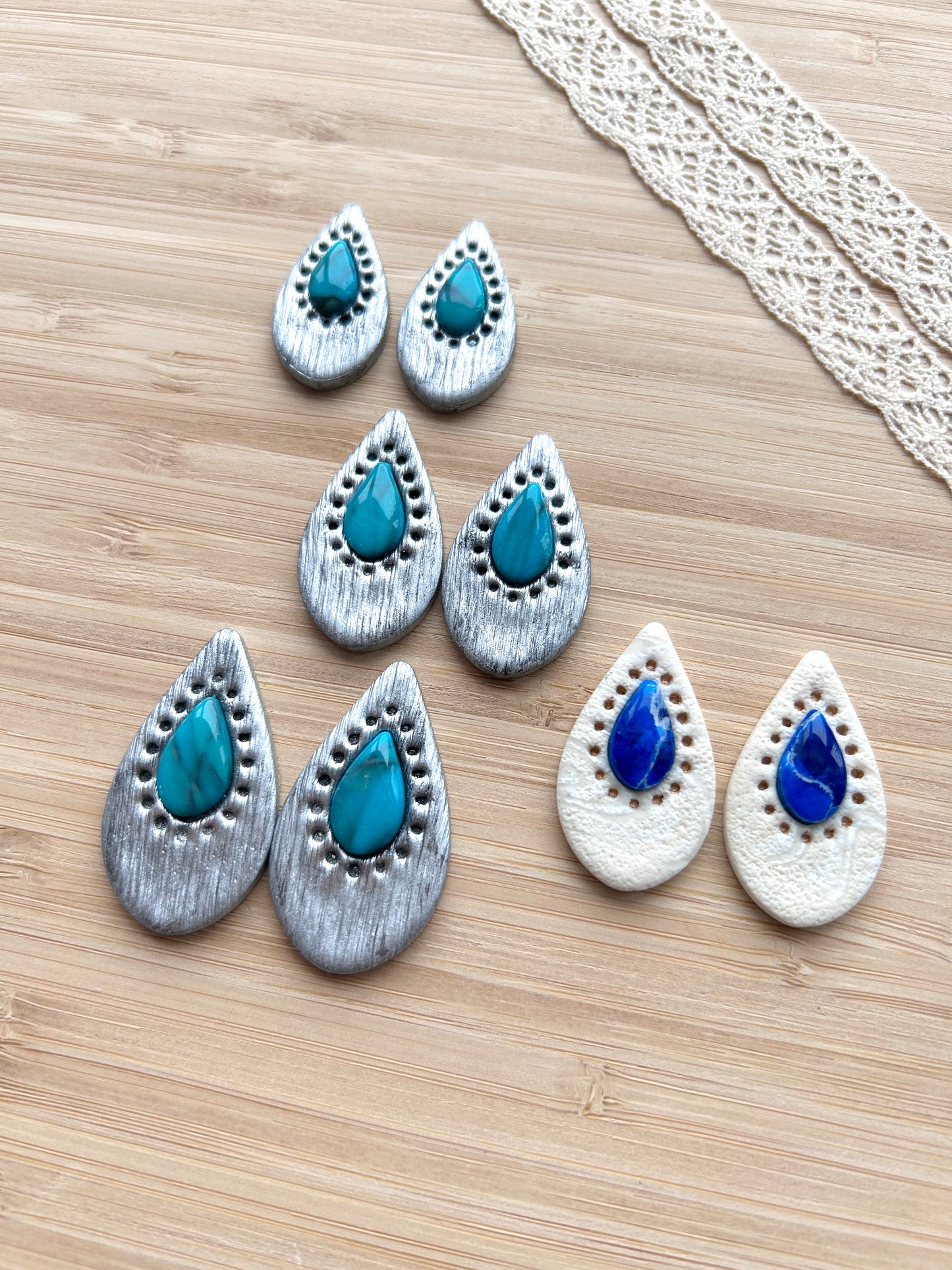 Bezel clay cutter, Faux stone clay cutter set