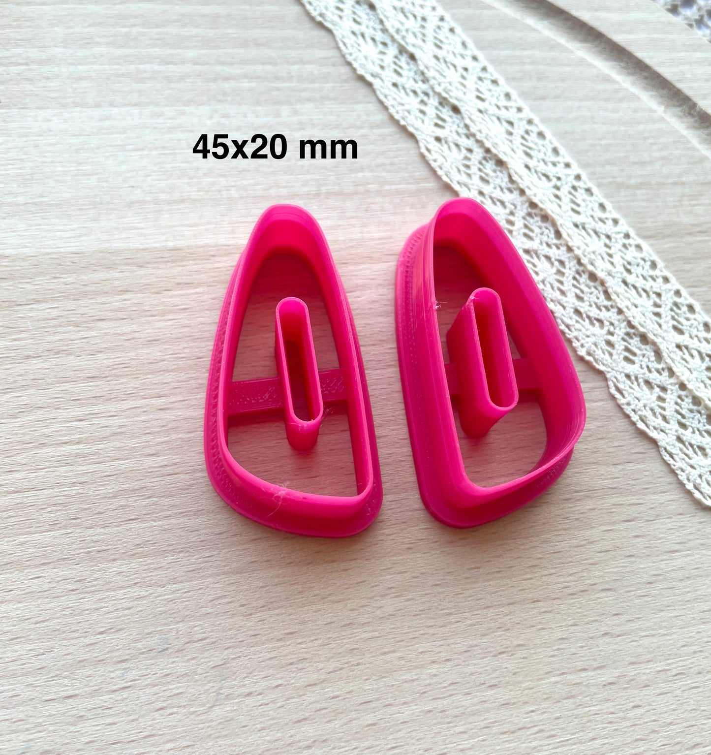 Link earring clay cutter, Polymer clay cutter