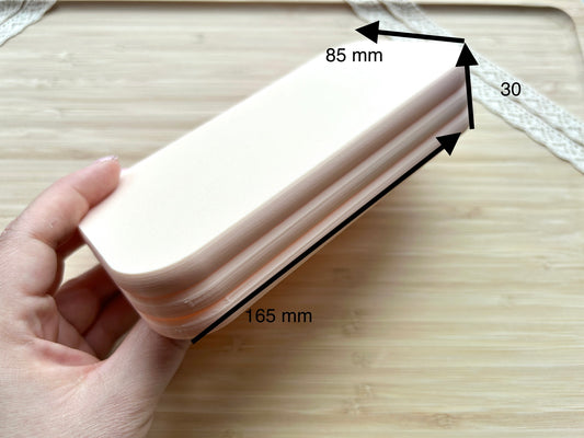 Starch tapper box with lid for polymer clay artists, Storage tool for polymer clay artists