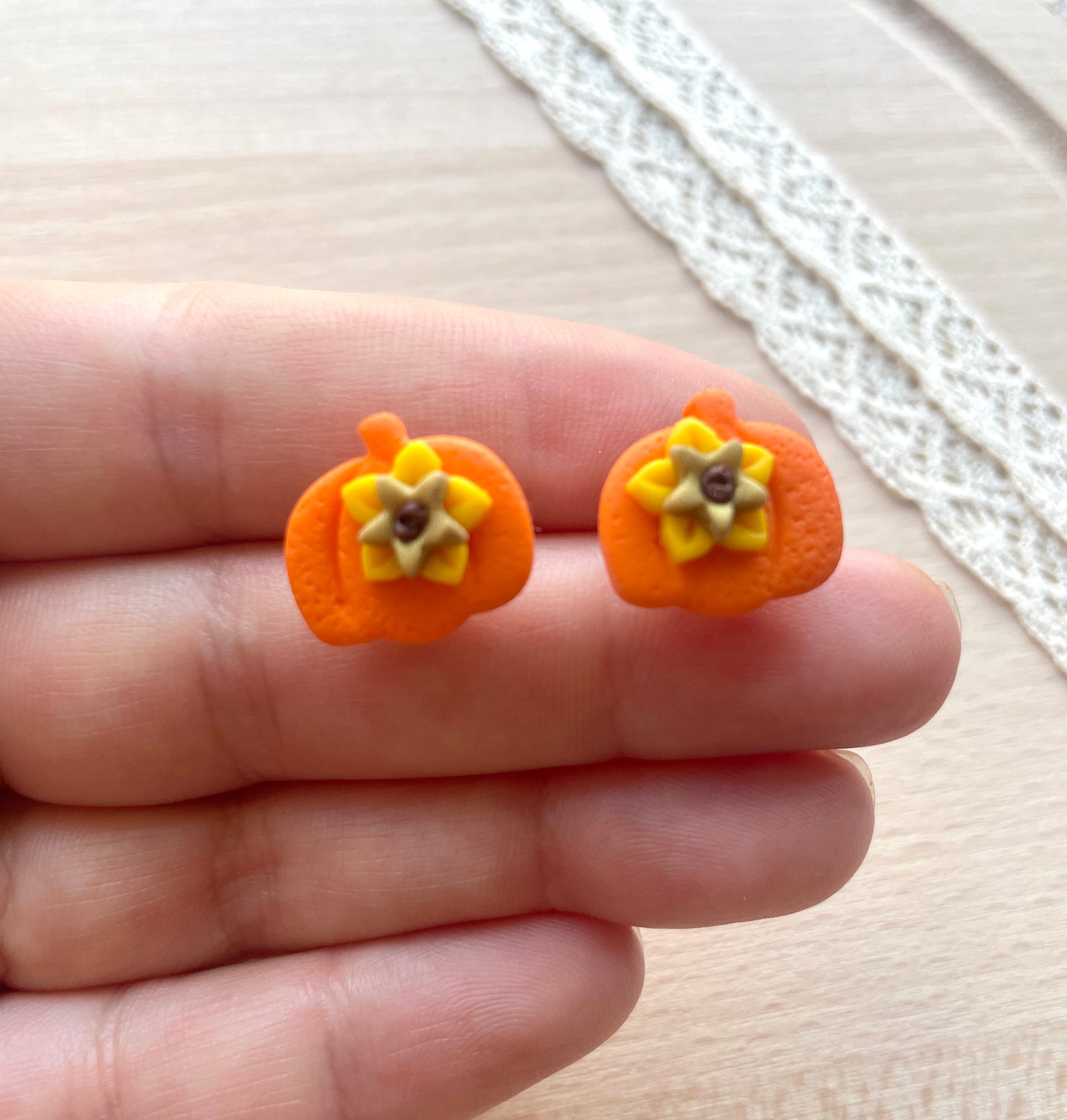 Pumpkin earring clay cutter, Polymer clay multi-cutter