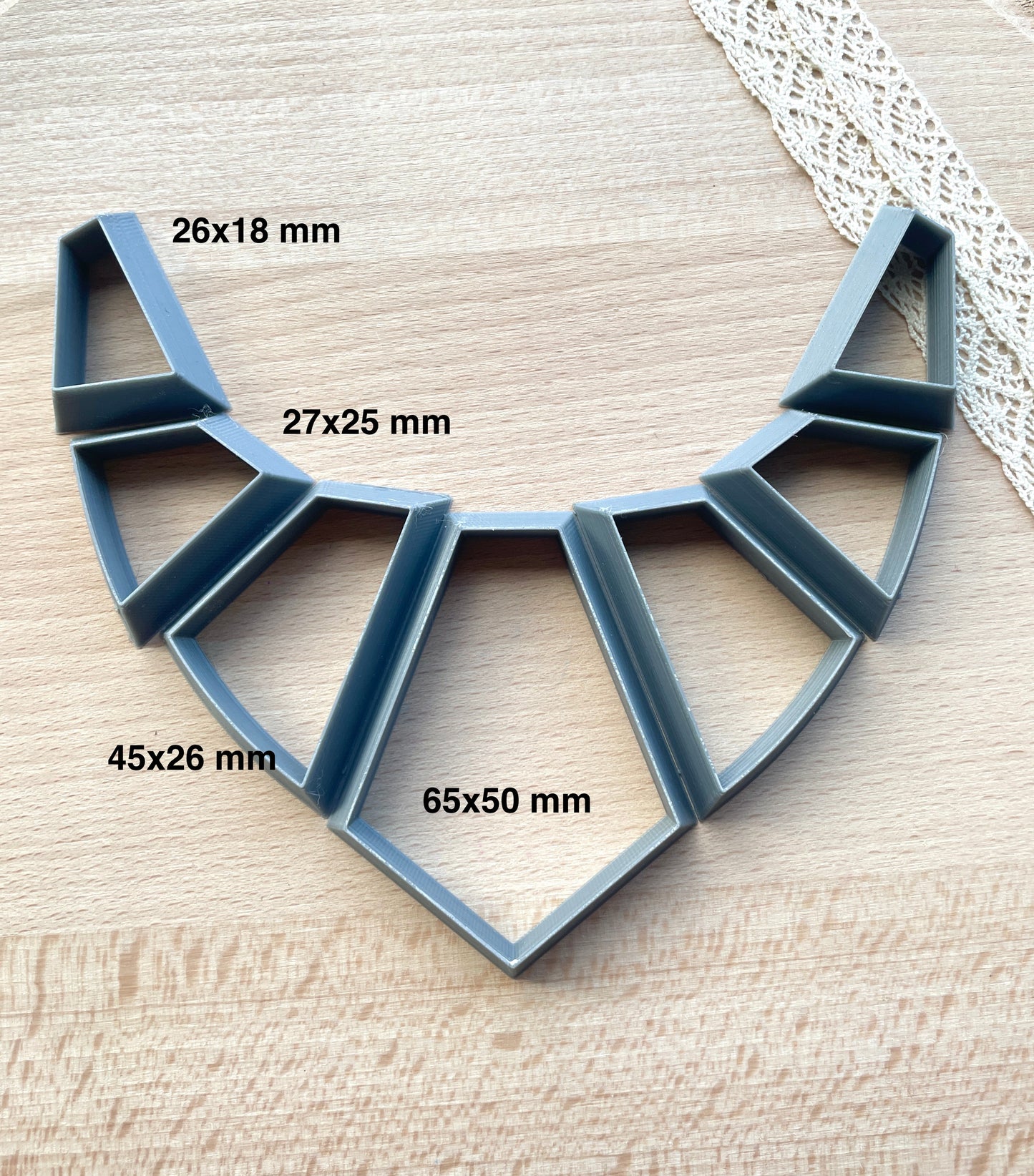 Necklace clay cutter, Polymer clay cutter