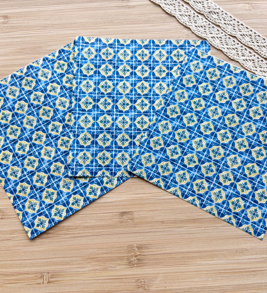 Water soluble transfer paper for polymer clay, Mediterranean pattern transfer paper