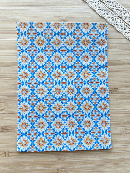 Water soluble transfer paper for polymer clay, Mediterranean pattern transfer paper (Copy)