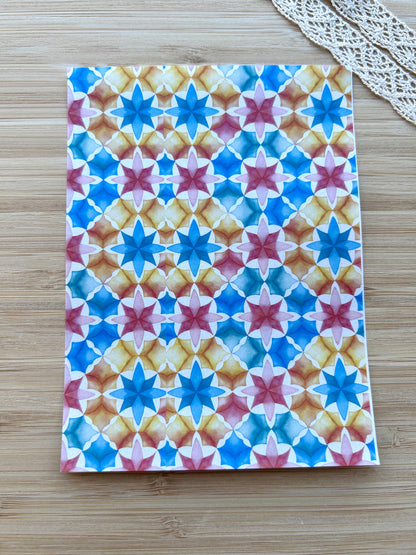 Water soluble transfer paper for polymer clay, Mediterranean pattern transfer paper