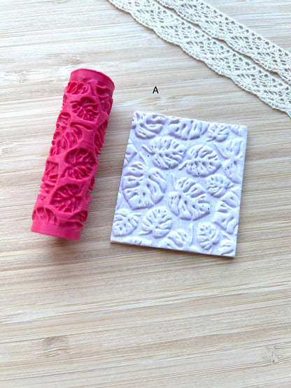 Hawaiian mini texture roller, Mini pattern roller for polymer clay