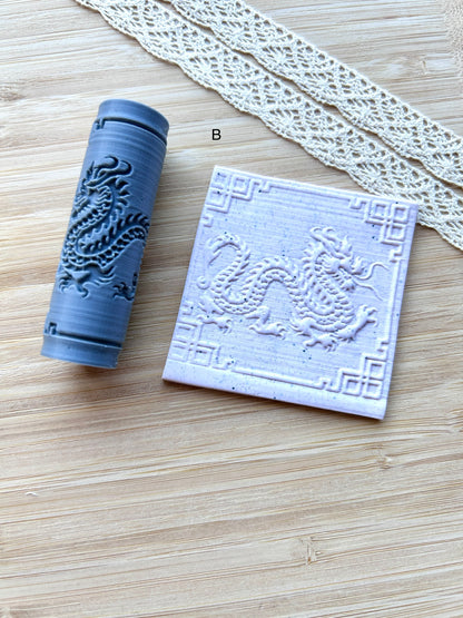 Chinese mini texture roller, Mini pattern roller for polymer clay