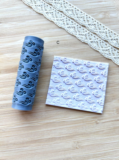 Chinese mini texture roller, Mini pattern roller for polymer clay