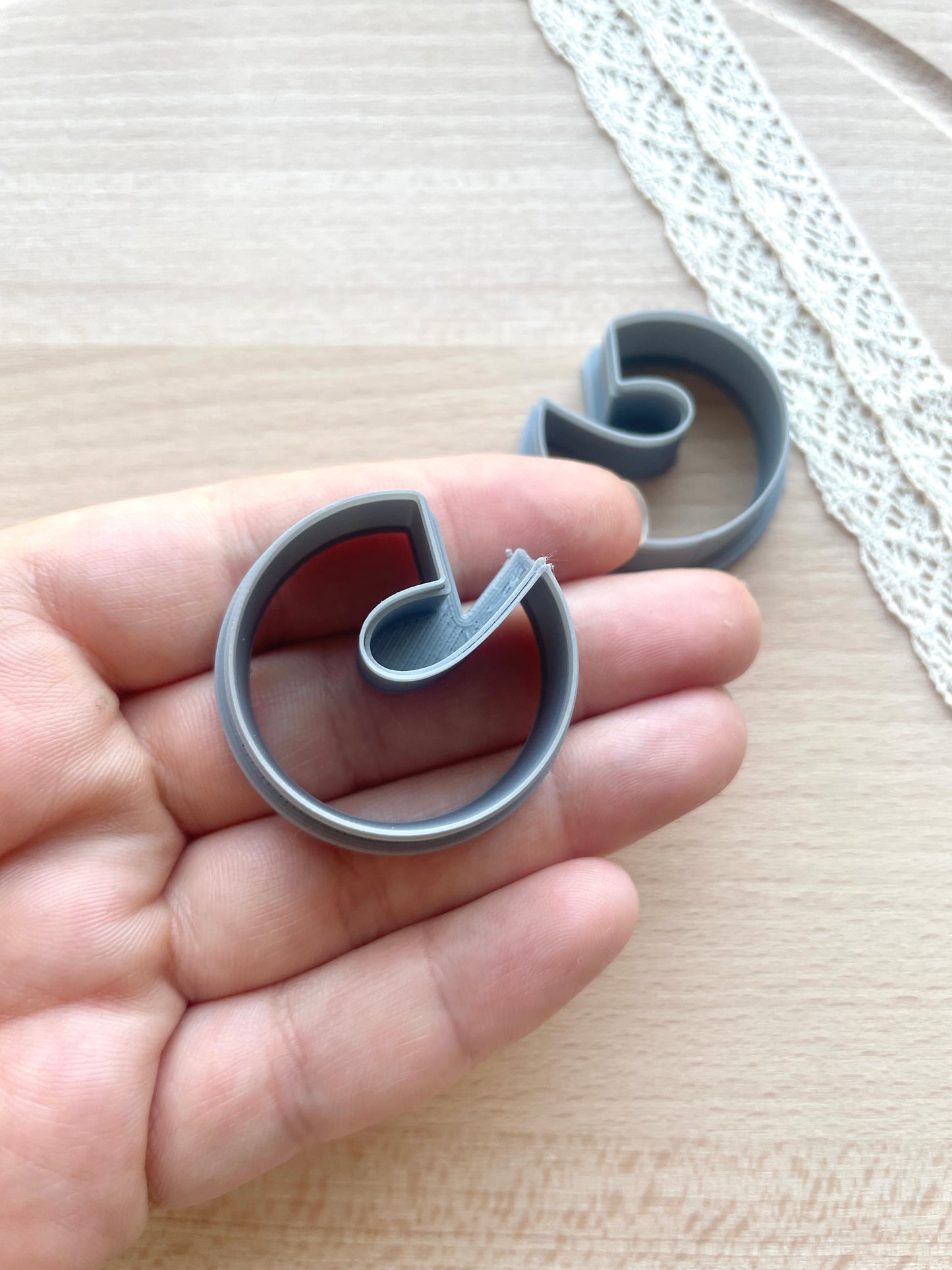 Hoop earring cutter, Polymer clay cutter