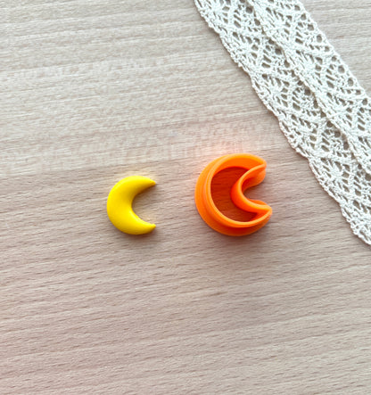 Moon earring clay cutter, Polymer clay multi-cutter, Halloween clay cutter