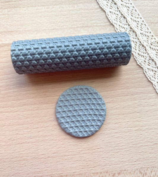 Wicker texture roller, Pattern roller for polymer clay