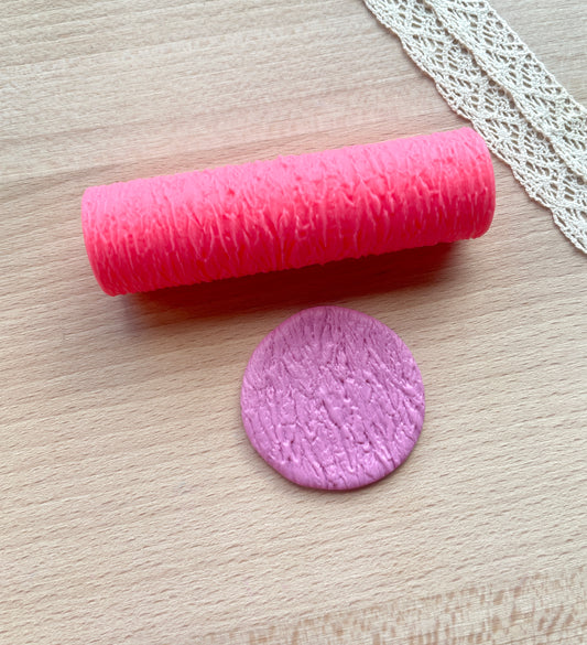 Bark texture roller, Pattern roller for polymer clay