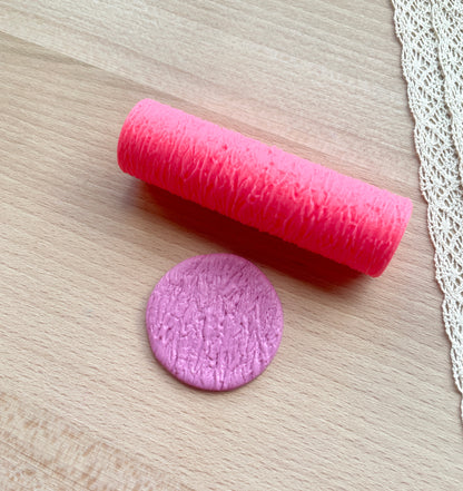 Bark texture roller, Pattern roller for polymer clay