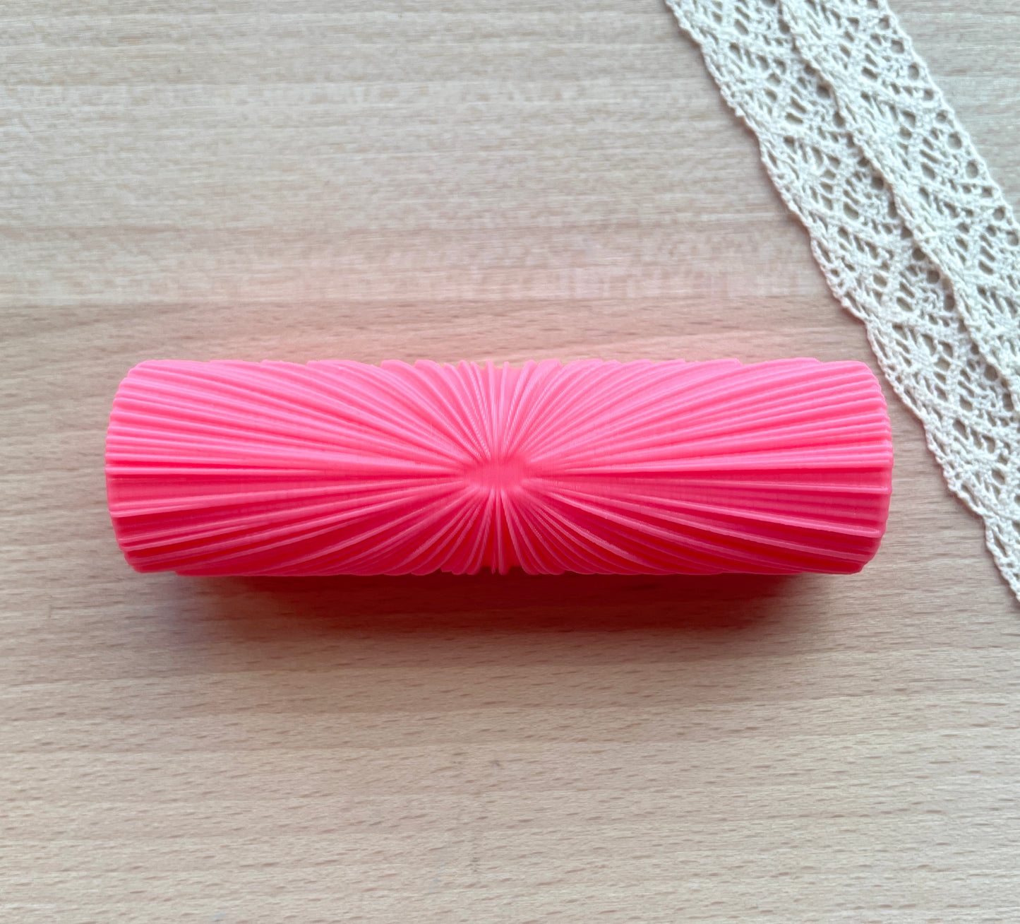Rays texture roller, Pattern roller for polymer clay