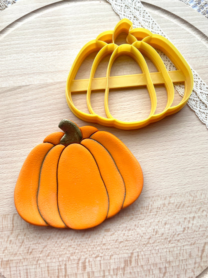 Pumpkin trinket dish clay cutter, Polymer clay cutter