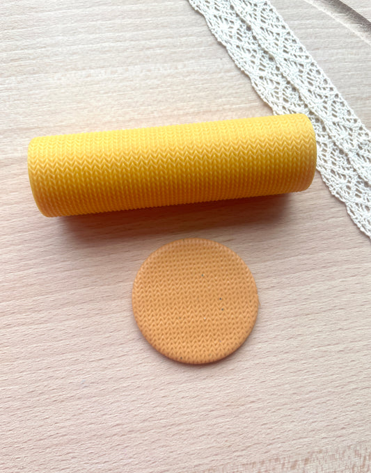 Wool texture roller, Pattern roller for polymer clay