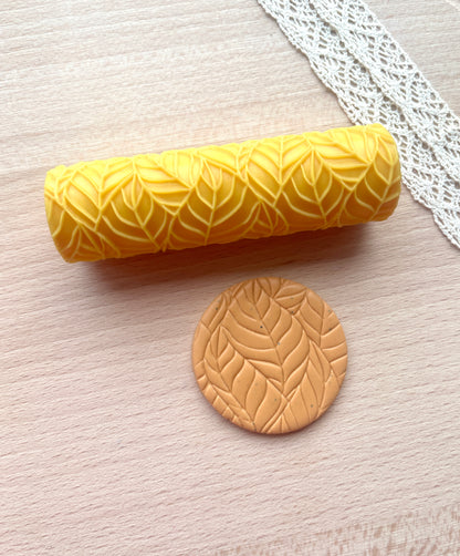 Leaf veins texture roller, Pattern roller for polymer clay