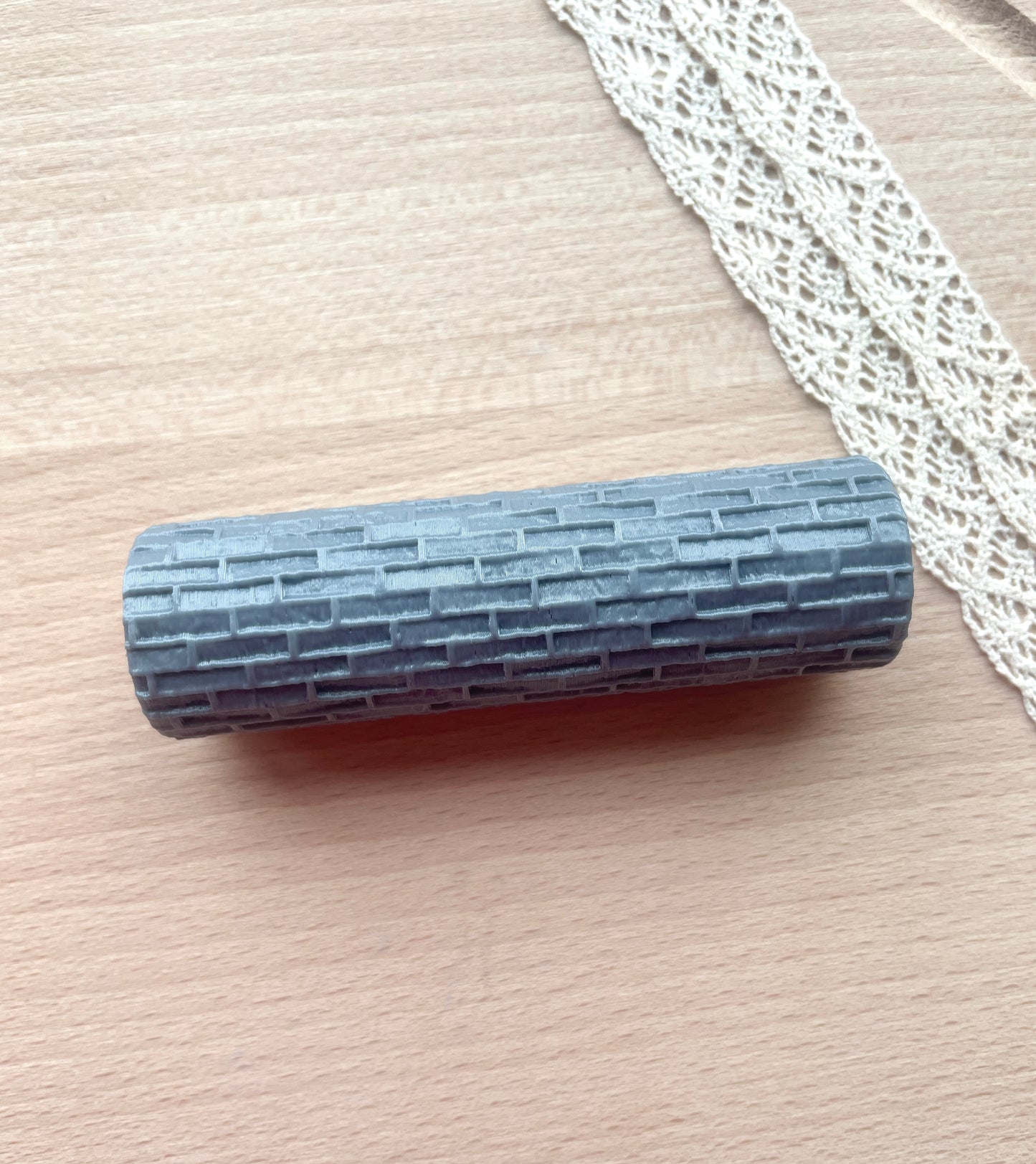 Bricks texture roller, Pattern roller for polymer clay