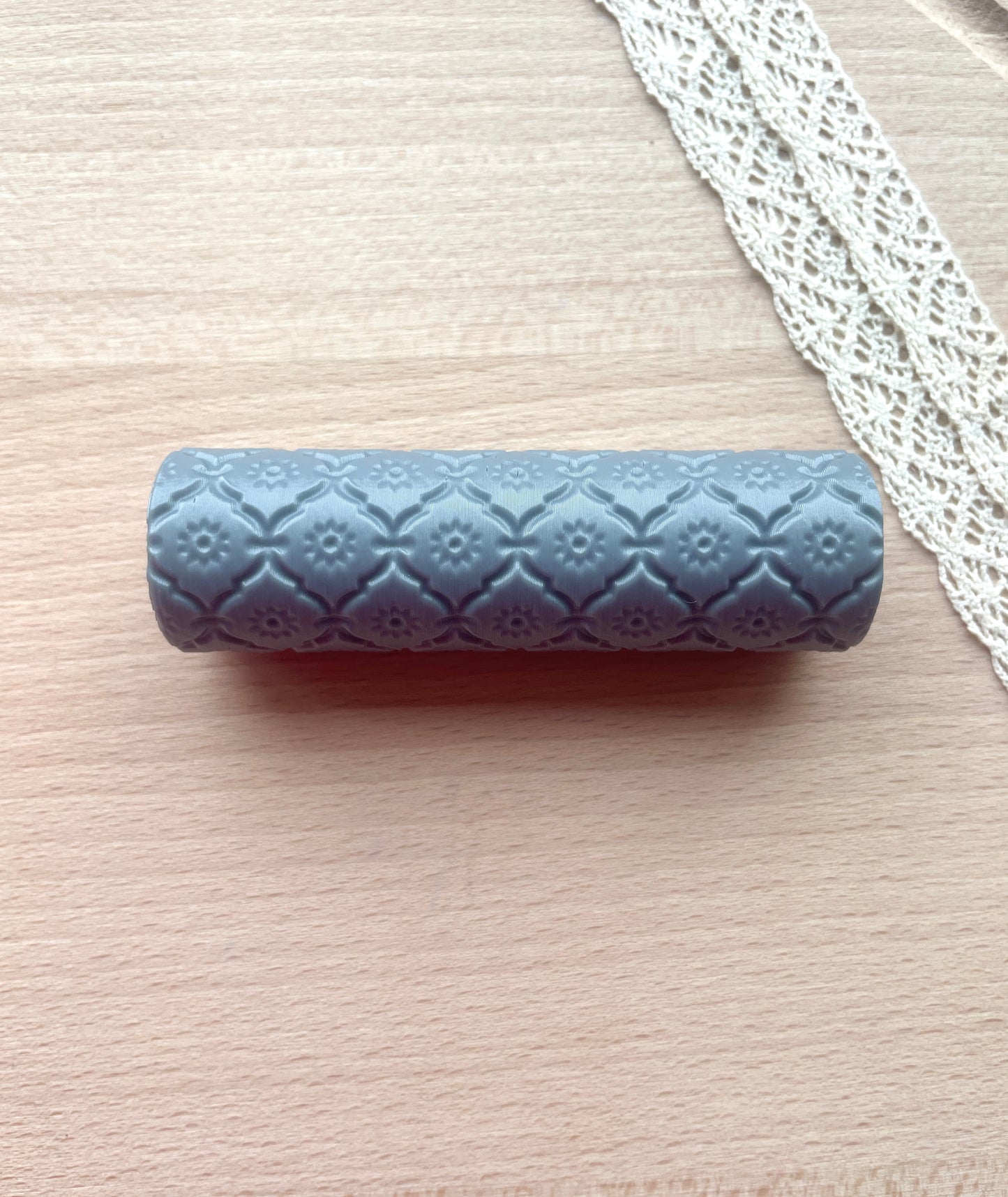 Victorian stucco texture roller, Pattern roller for polymer clay