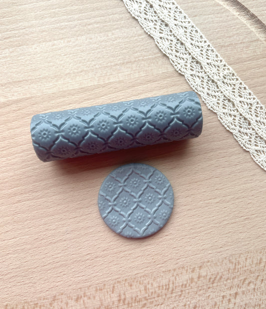 Victorian stucco texture roller, Pattern roller for polymer clay