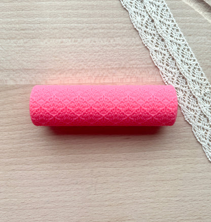 Baroque texture roller, Pattern roller for polymer clay