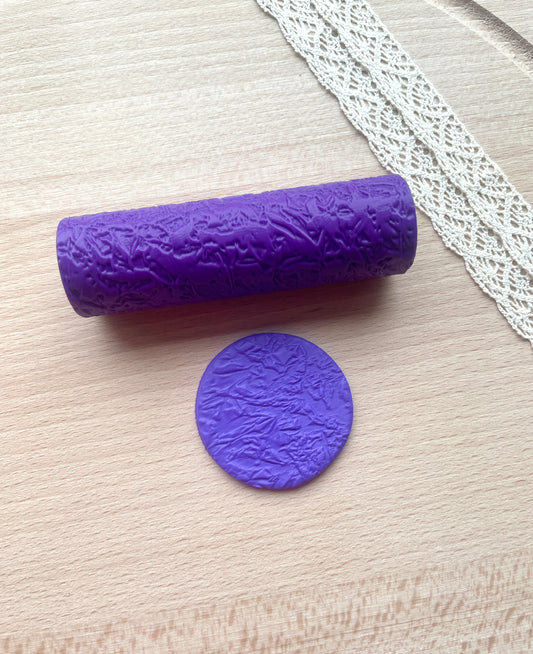 Creased aluminium texture roller, Pattern roller for polymer clay