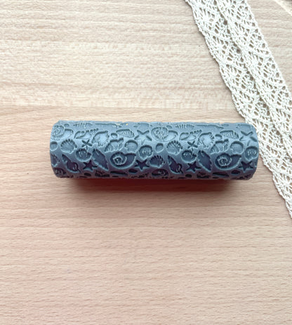 Seashell texture roller, Pattern roller for polymer clay
