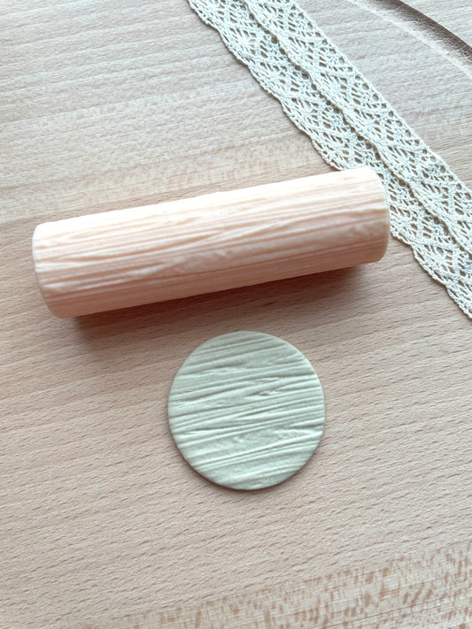 Woodgrain texture roller, Pattern roller for polymer clay