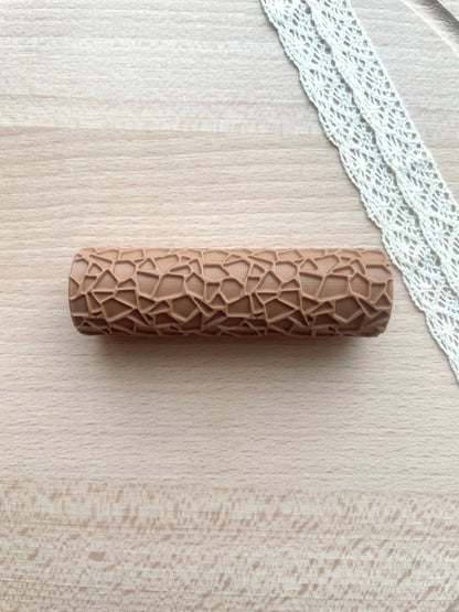 Giraffe spot texture roller, Pattern roller for polymer clay