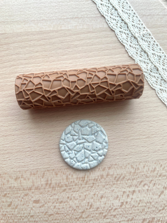 Giraffe spot texture roller, Pattern roller for polymer clay