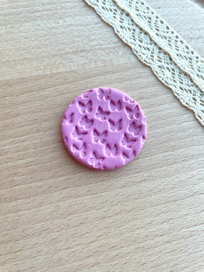 Little butterflies texture roller, Pattern roller for polymer clay