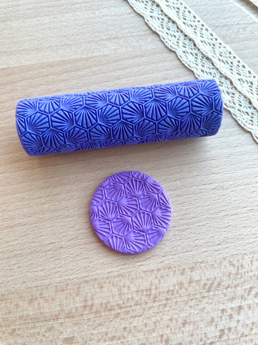 Japanese fans texture roller, Pattern roller for polymer clay