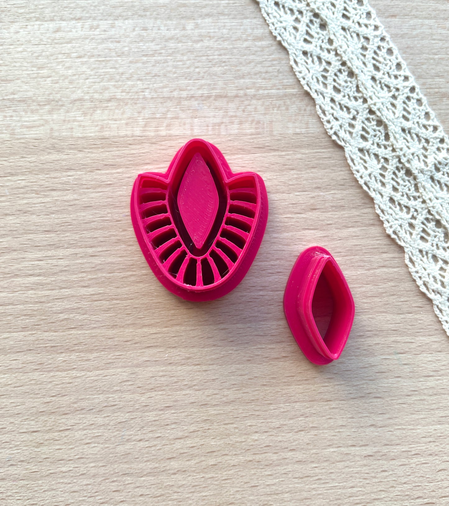 Bezel earring clay cutter, Macrame Bezel earring clay cutter, Faux stone clay cutter set