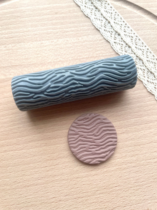 Animal stripes texture roller, Pattern roller for polymer clay