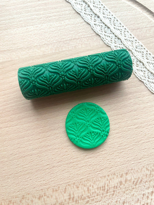 Leaves texture roller, Pattern roller for polymer clay
