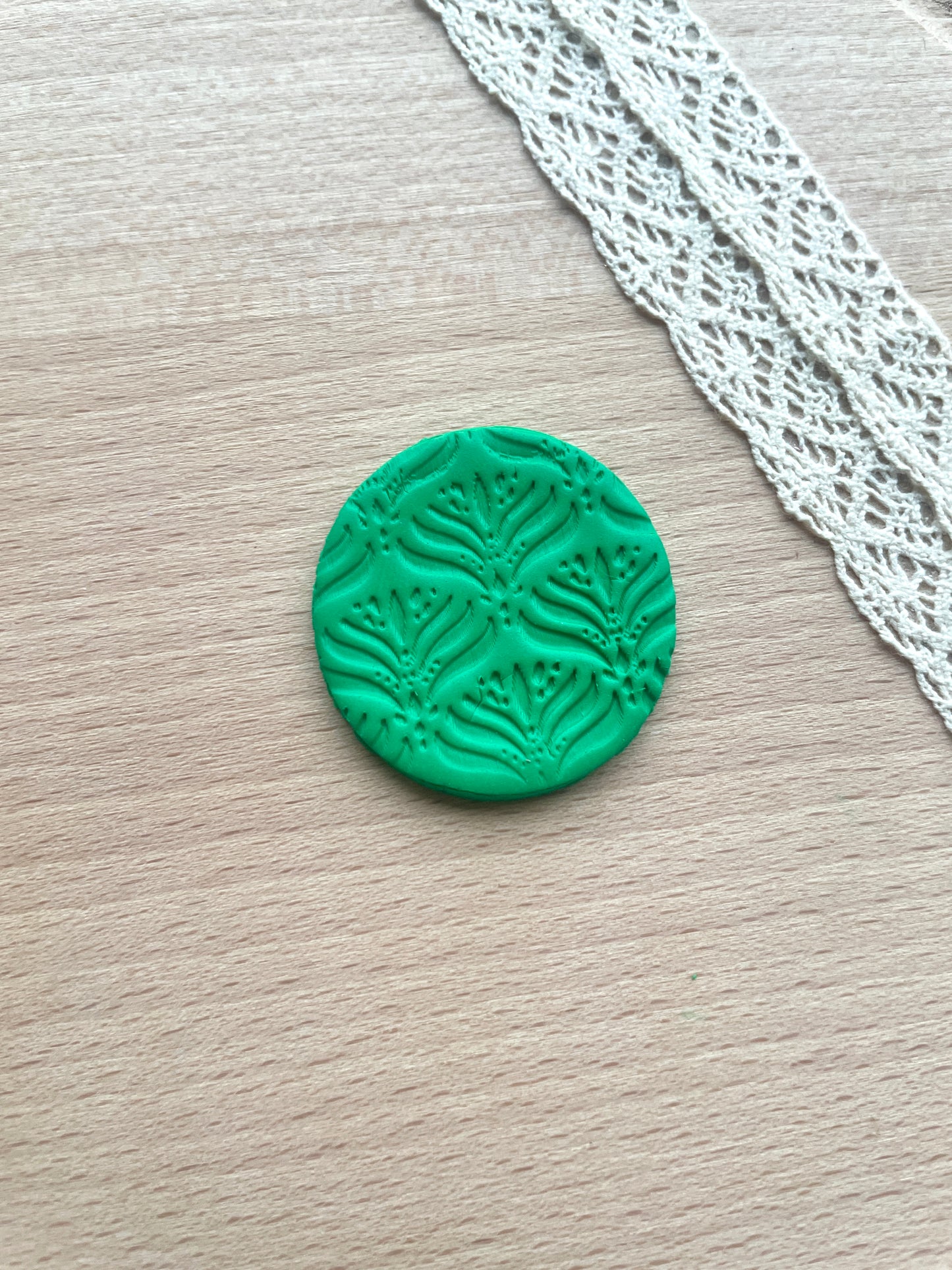 Leaves texture roller, Pattern roller for polymer clay