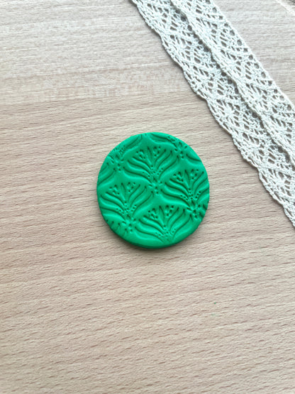 Leaves texture roller, Pattern roller for polymer clay