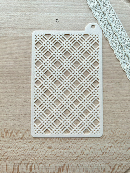 Texture stencils for polymer clay, Pattern stencil