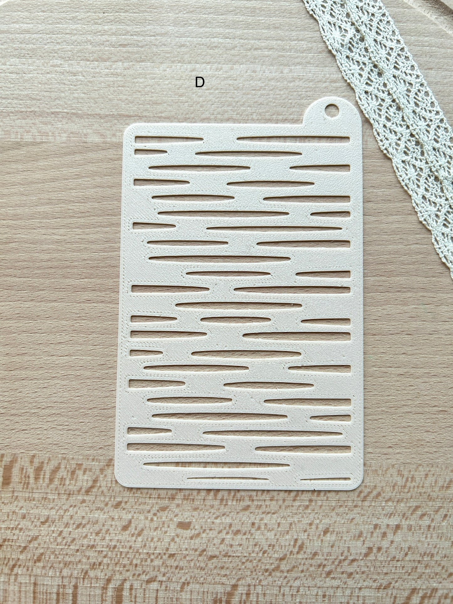 Texture stencils for polymer clay, Pattern stencil