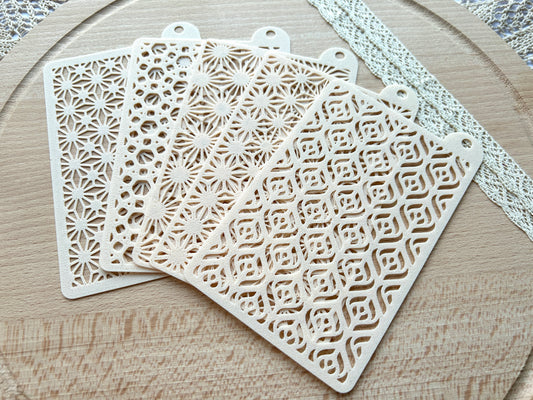 Texture stencils for polymer clay, Pattern stencil
