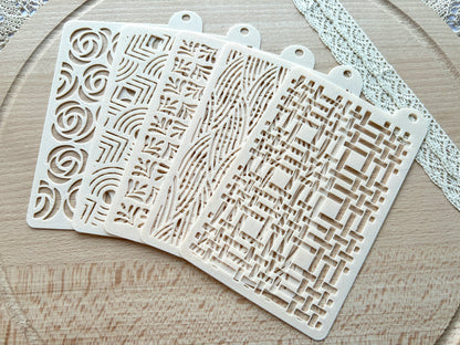 Texture stencils for polymer clay, Pattern stencil
