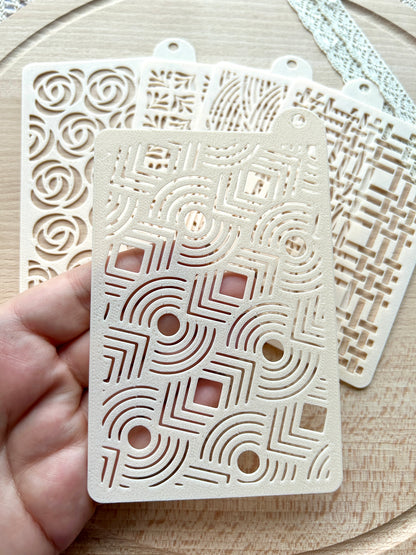 Texture stencils for polymer clay, Pattern stencil