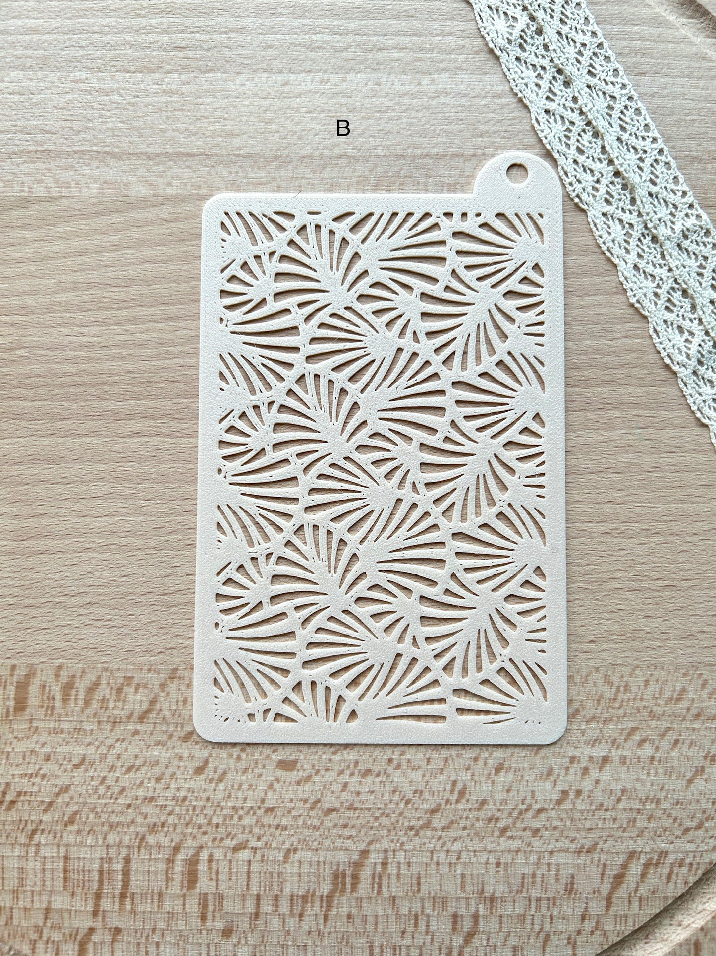 Texture stencils for polymer clay, Pattern stencil, Leaf pattern stencil