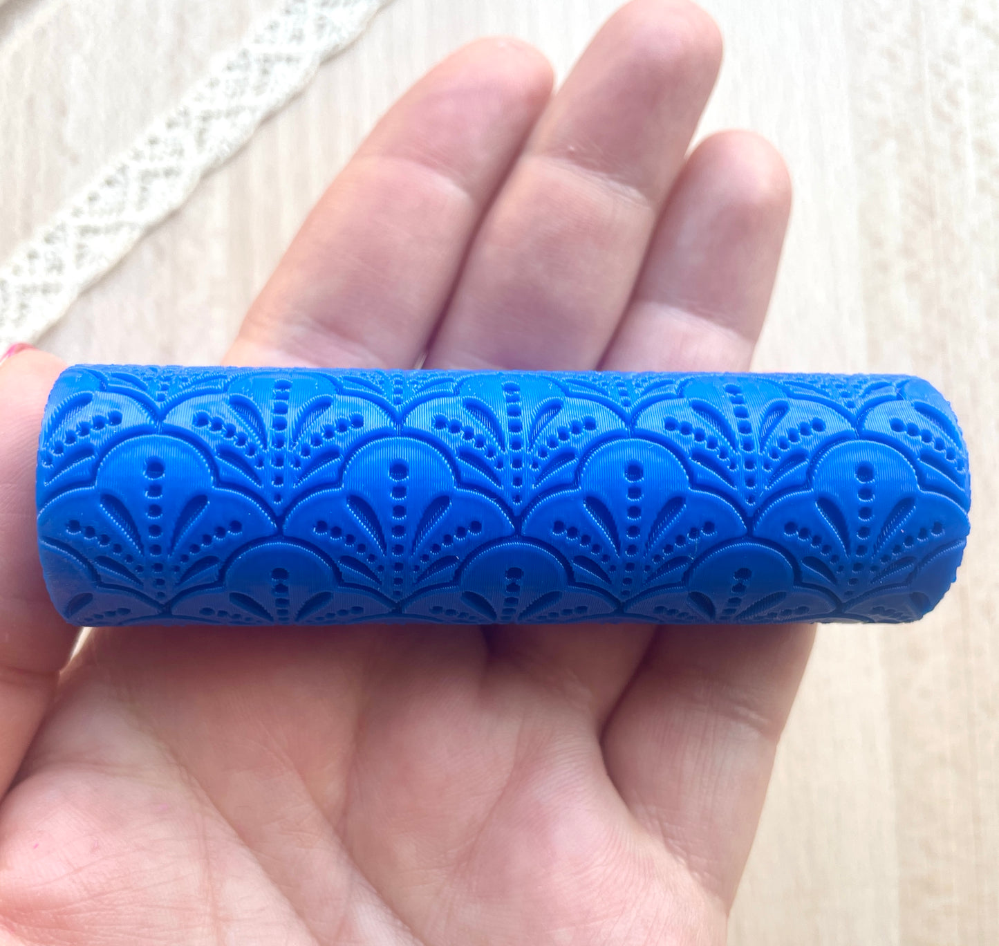 Art deco texture roller, Pattern roller for polymer clay